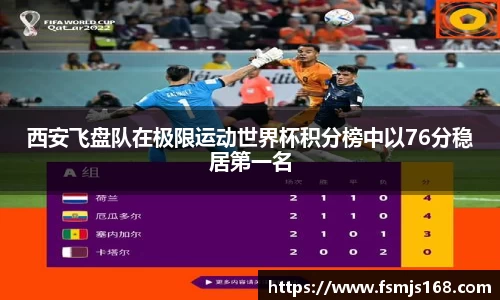 西安飞盘队在极限运动世界杯积分榜中以76分稳居第一名