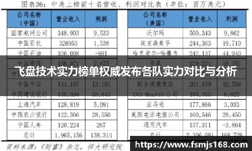 飞盘技术实力榜单权威发布各队实力对比与分析