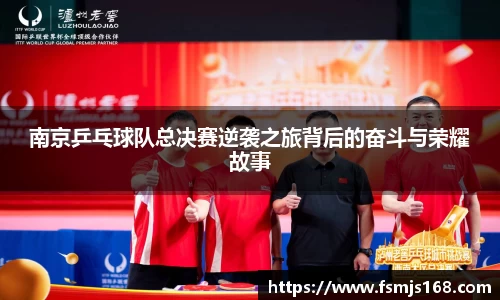 南京乒乓球队总决赛逆袭之旅背后的奋斗与荣耀故事